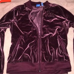 Velour adidas jacket